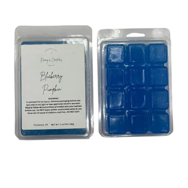 MEGA Blueberry Pumpkin Gel Wax Melts 12-Cavity Premium Scented Wax for Tea Light Warmers Juicy Blueberry Spiced Pumpkin Gourmand Scent Easy Cleanup 5oz