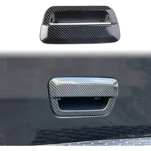 Carbon Fiber Car Rear Trunk Door Handle Bowl Trim for Dodge Durango 2014-2022