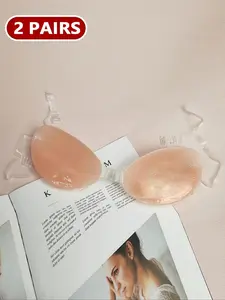 Women's Transparent Strapless Push Up Silicone Bra, Invisible Self-adhesive Breast Lift Bra, Women's Lingerie for Daily Wear