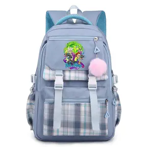 Rick & Morty Backpack for Men Women Laptop Backpacks Large Capacity with Internal Compartments for 15.6 Inch Style-6-Blue