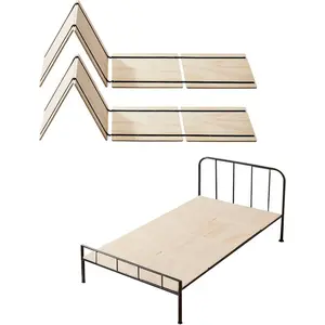 VEVOR Bunkie Board Full Size, 51x 71 Foldable Box Spring, 0.4 Thicker Wooden Bed Boards for Under Mattress, Bed Slats with No Assembly Required, Easy - to - use Bed Support BoardVEVOR Super Brand Day