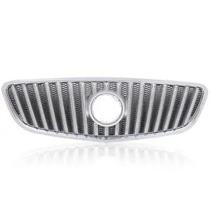 Fit For 2010-2013 Buick Lacrosse Front Bumper Upper Grille Grill w/ Chrome Trim