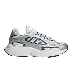 adidas Womens Ozmillen Metallic Lace Up Sneakers Shoes Casual - Silver