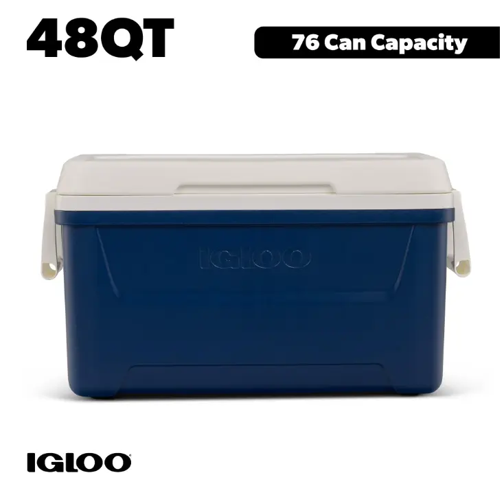 Igloo 48 QT Laguna Hard Sided Ice Chest Cooler, Navy