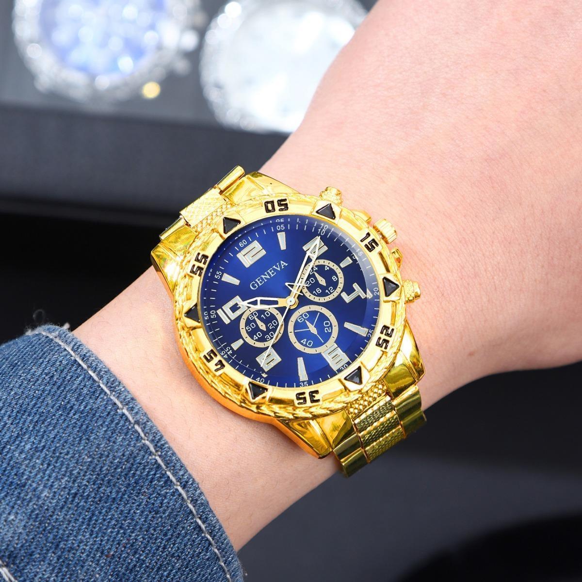 Men’s Round Quartz Watch Set Perfect Gift for Him Friends Family Ideal for Halloween Christmas & Other Holidays
