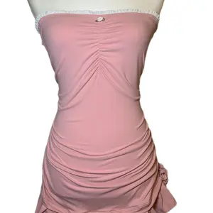 Soft n sweet rouched halter dress Casual Women Summer Sleeveless Cotton Ruffled Flower Fit Girly Comfortable sun