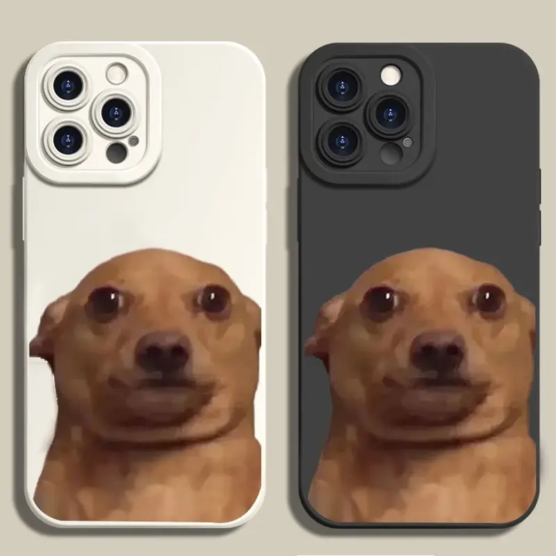 Cute Dog Pattern Phone Case , TPU Soft Silicone ,Fully Protected and Shockproof For Samsung Galaxy iPhone 17 16 15 14 13 12 11 Pro Max Plus X Air Funny Mini 16E
