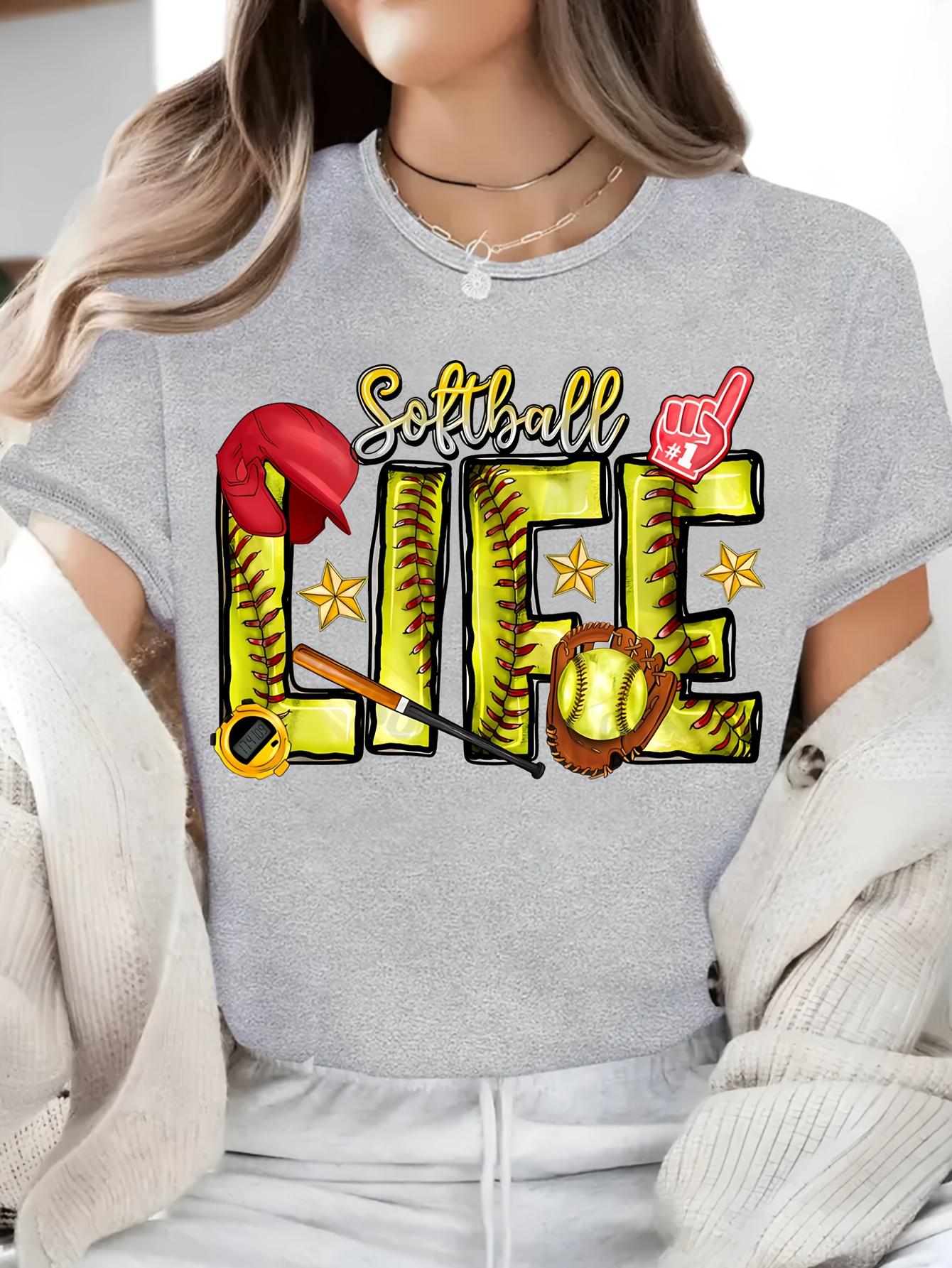 Softball Lifestyle Graphic Tee, Game Day Shirt, T-Shirt for Softball Players' Families