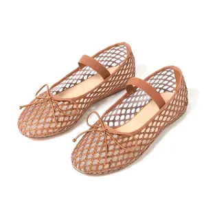 VIMISAOI Womens Mary Jane Shoes Classic Closed Round Toe Ballet Flats Bowknot Comfortable Casual Shoes Womens Trendy Shoes