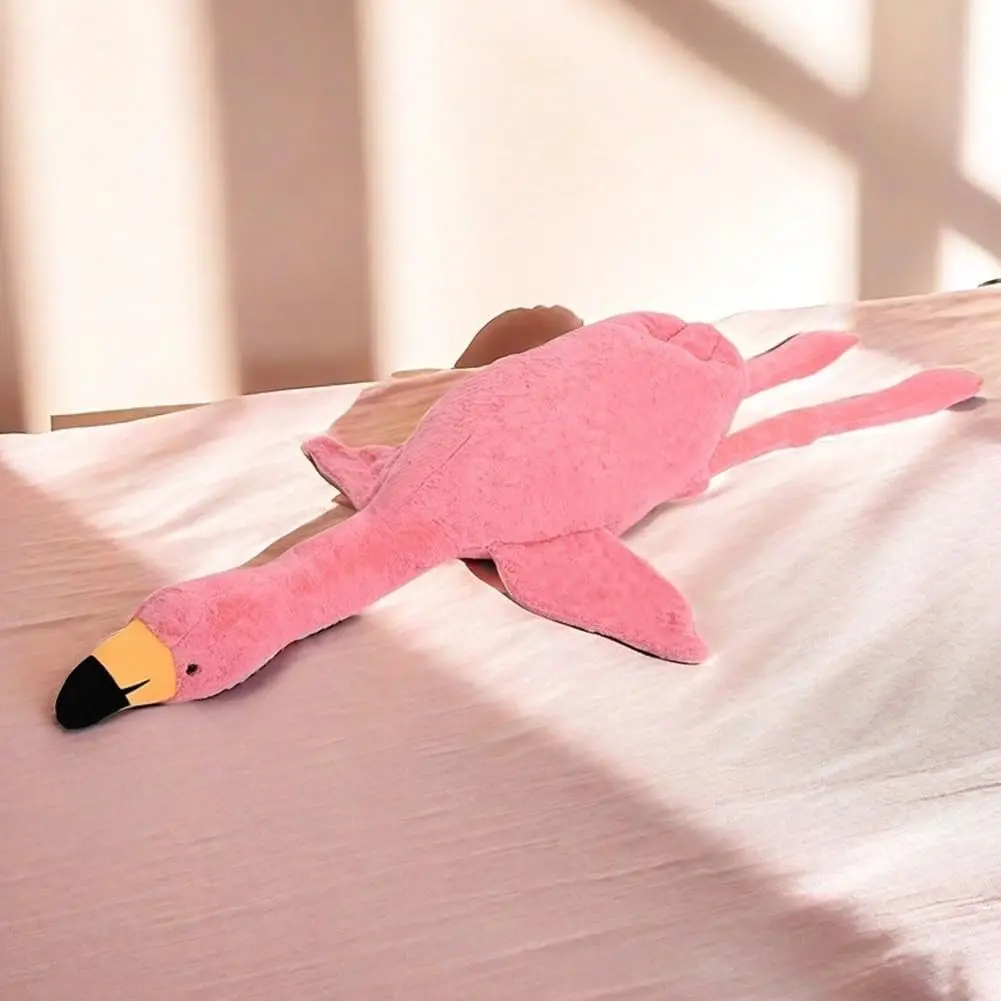 Flamingo Stuffed Animal Plush Pillow, Cute Giant Goose Plush Toy, Soft Hugging Pillow, Huggable Stuffed Animal, Kawaii Stuffed Animal, Stuffed Animal for Adults Birthday Gifts Dog Companiontoy and Room Decor