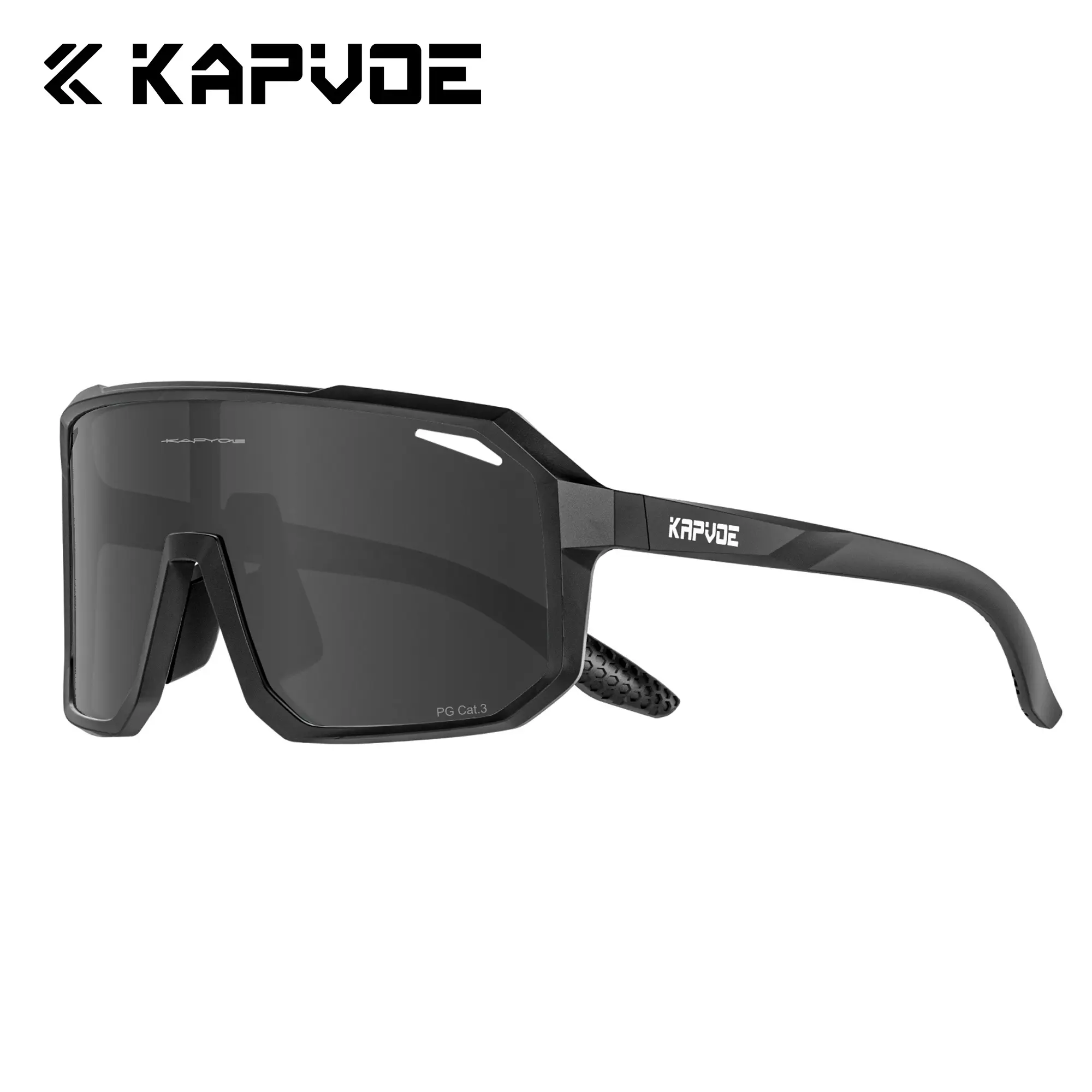 Kapvoe Unisex Polarized Outdoor Sports Eyewear - UV400 Polarized Cycling Sunglasses with PC Lenses, Rubber Frames, Anti-Wind, Anti-Sand for Cycling, Running summerwins