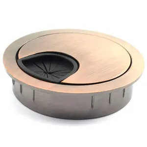 1 count 2 inch (50mm) Metal Desk Grommets for Managing and Hiding Wire Cord  Hole Cover Office PC Desk  Cord Organizer Zinc Alloy Cover Copper Red