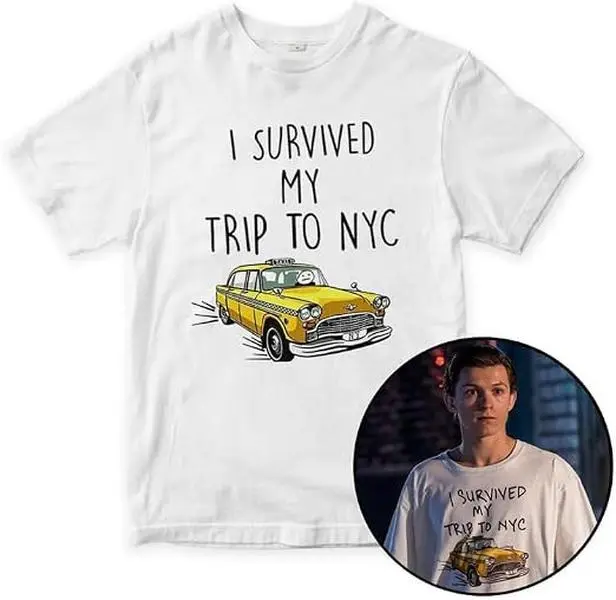 I Survived My Trip to NYC Shirt, Spidey Brand New Day Movie T-Shirt, Vintage Fan Merch Comic Streetwear, Casual Gift for Men Women, Unisex