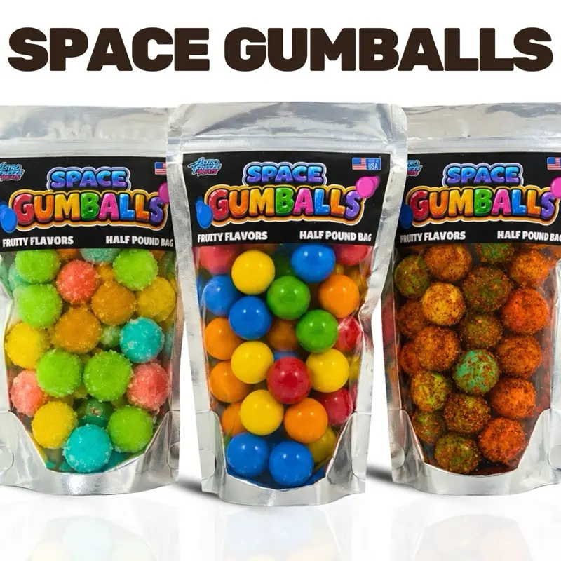 Space Gumballs - Bubble Gum Variety - Sweet or Sour - Astro Freeze Treats- Chewy Candy Snack Space Gumballs - Bubble Gum Variety - Sweet or Sour - Astro Freeze Treats- Chewy Candy Snack