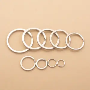 Stainless Steel Split Key Ring, Durable Metal Keychains, Essential Sports & Outdoor Accessory Component