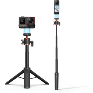 X5 ACE Pro 2 Tripod, 21' Selfie Stick Extension Rod, Mini Table Desk Portable Handle Grip Stand with Cold Shoe, , Lightweight