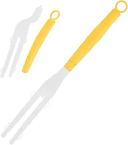 Duster Handle Compatible with Swiffer Duster,Replacement Extendable Dusters Mop Handles for Swiffer Refill,Replaceable Small Duster Refill Handles for Tight Spaces(Yellow,1Pcs)