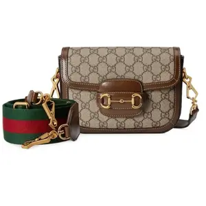 Pre-owned GUCCI Horsebit 1955 Mini Leather Shoulder Crossbody Bag