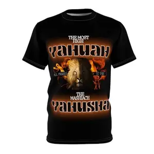 High Quality Cut & Sew T-shirt Featuring Yahuah And Yahusha Tshirt