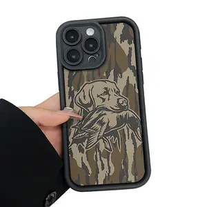 Case Compatible with iPhone 17 Pro Max 16 Plus 15 14 13 12 11 Air E Camouflage Dog TPU Silicone Camera Protective Rugged Cellphone Cover for Boy