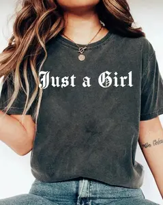 Comfort Colors NO DOUBT Band Unisex Tee, Vintage-Inspired Rock Shirt, Tragic Kingdom Design - Just a Girl, Gift For Fans