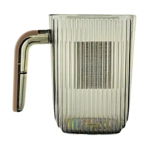 BDO Clear Square Mouthwash Cup with Handle - Versatile Toothbrush Holder & Rinsing Tumbler (7.5x10cm)