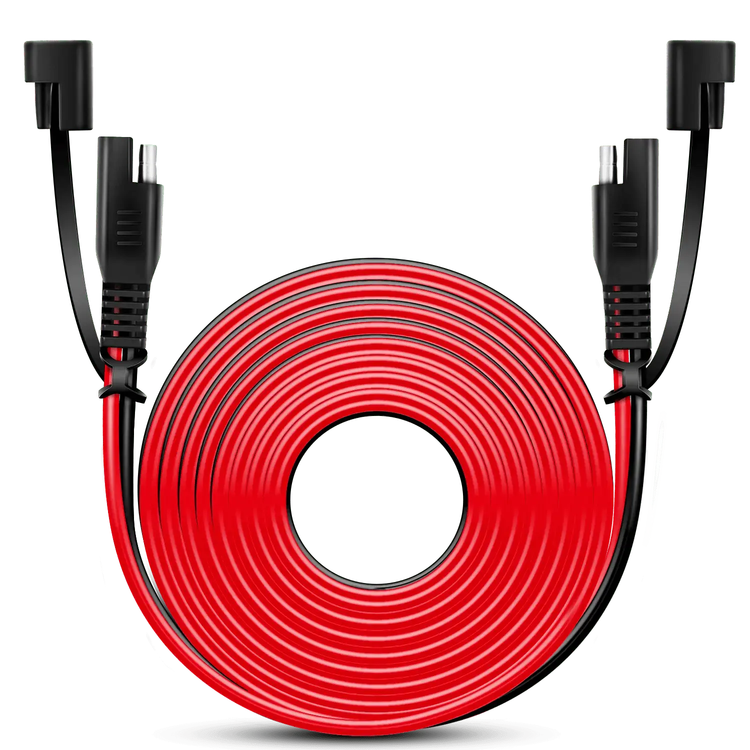 Nilight 16AWG 12FT SAE DC Extension Cable - 2-Pin 100% Copper Wire Harness, Durable, High Current Conductivity, Quick Connect/Disconnect, Dust Cap, Compatible with Most SAE Port Battery Chargers, Sae Extension Cable