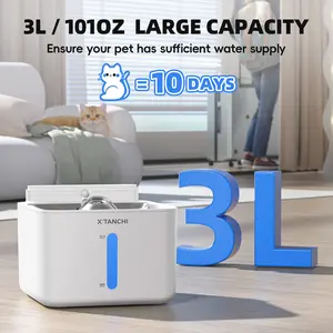 Wireless Pet Drinking Fountain, 4000 mAh, Wireless Design, 3L/101oz Automatic Wireless Cat Drinking Fountain with Motion Sensor, Suitable for Pets and Dogs
