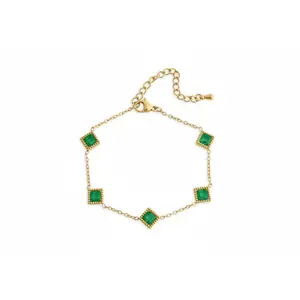Emerald Mirage Chain Bracelet