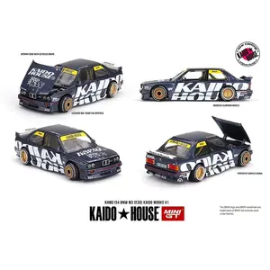 Kaido House BMW M3 (E30) Kaido Works V1, Dark Blue, 1:64 Scale, Diecast Model Car