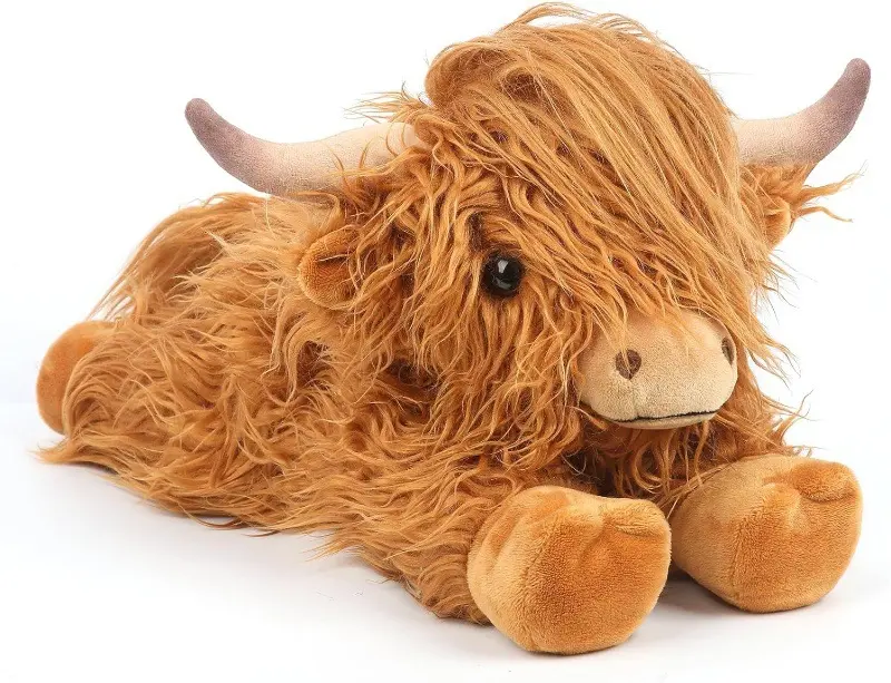Cute Mommy Stuffed Plush in Spotted Pig, Highland Cow, Capybara Styles, Equipped With Small Baby Plushies, Fluffy Wear-resistant Plushie, Home Decor & Gift For Children
