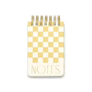 Twin Wire Chunky Notepad - Checks