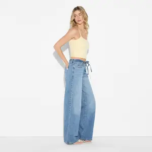 Women's Low-Rise Baggy Jeans - Wild Fable Light Wash 0