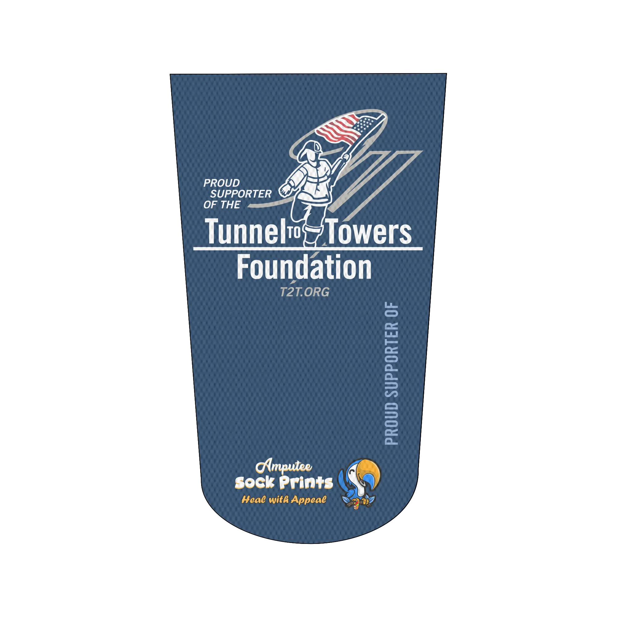Amputee Sock "T2T Supporter", Prosthetic Limb Sock, 3ply Stump Sock