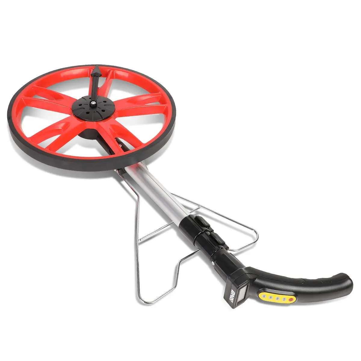 Tools-00057 Memory Hold Led Distance Measuring Digital Wheel W/foldable Kickstand - 99999.9 M/ft. Telescoping Tape