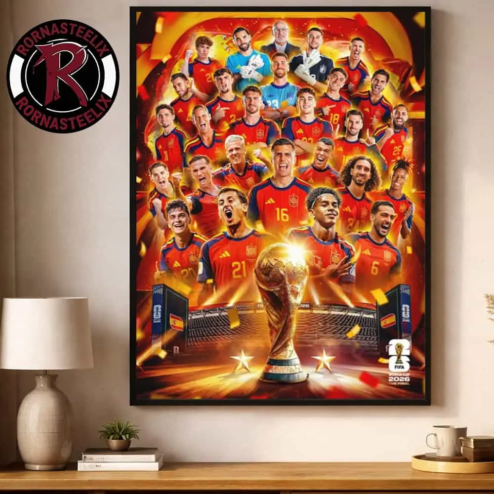 Congrats Spain  National Team 2026  Football  Poster Wall Art Home Decor