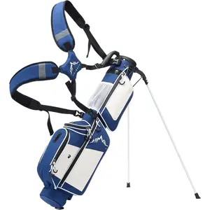 Sunday Golf Bag with Stand, 3.2 Lbs Lightweight Pitch and Putt Carry Bag with Cooler Pocket, Portable Driving Range Club Case for Men Women, Fits 5-6 Clubs, 31.5 Inch