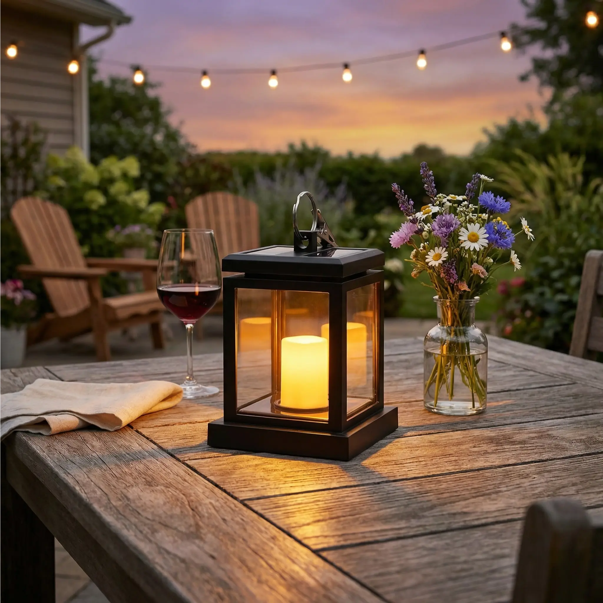 Vintage Clip-and-Hang Solar Candle Lights - 10 Lumens Warm Glow, Weatherproof IP65 Dusk-to-Dawn Solar Outside Lights for Patio Lighting, Holiday Ambiance
