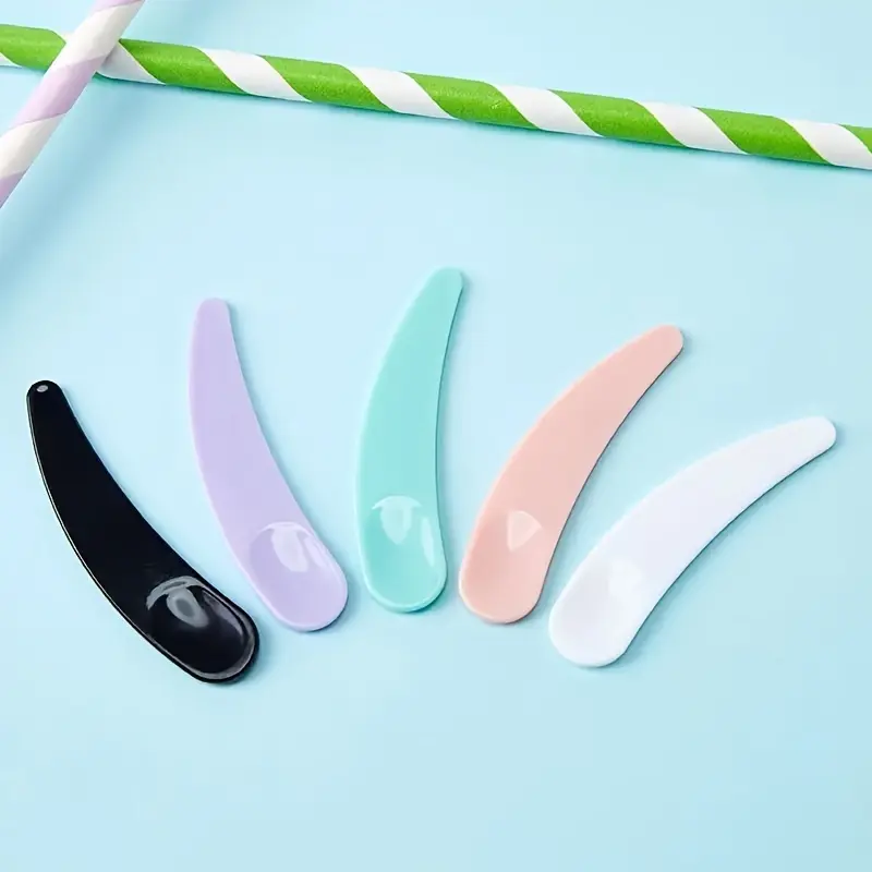 5pcs Mask Scraper Mini Reusable Makeup Spoon Skin Care Mask Mixing Spatula Applicator Tool