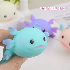 Cartoon Axolotl Squeeze Toy, Stress Relief Toy, Creative Slow Rebound Flour Ball, Fun and Relaxing Sensory Play, Perfect Gift Idea