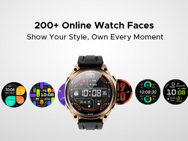 Anywise W1 AI Waterproof Sport Smartwatch, 1.43" AMOLED Touchscreen Display, Dual-Band GPS Smartwatch, 170+ Sports & Fitness Modes, 5ATM Waterproof Smartwatch