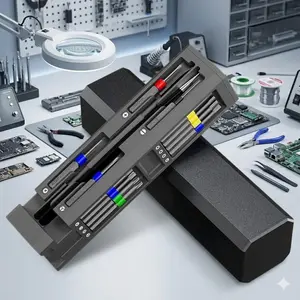 Magnetic Precision Screwdriver Set, Mini Repair Kit for Phones Watches Glasses Laptops Electronics. Multitool for IT Tech, Home DIY, Fix Small Devices, Computer Watch Repair Essential. Professional Micro Tool Kit with Magnetic Bits.