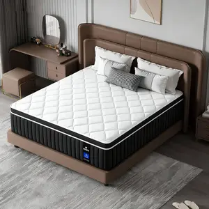 【SIMARTH】 Hybrid Mattress 10/12/14 Inch in Twin, Full, Queen, King – Medium Firm Memory Foam + Pocket Coil Support, Pressure Relief Bed in a Box for Cozy Home Rooms