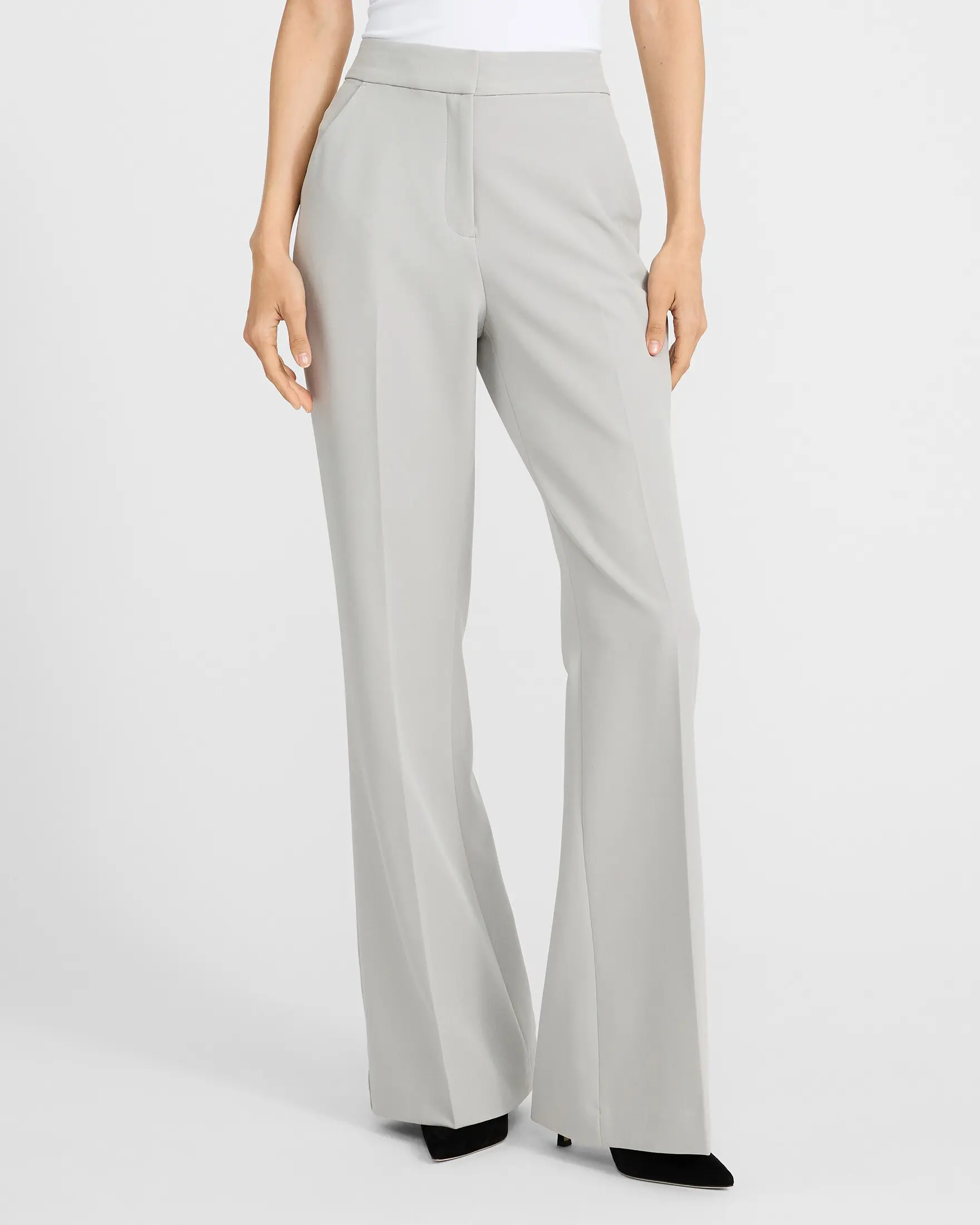 Express Editor High Waisted Flare Trouser in Signature Stretch