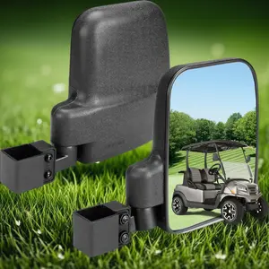 Golf Cart Mirror, 3 Sizes for Square Tube Roll Cage, Compatible with Club Car, Yamaha, EZ GO, Cushman, Tomberlin