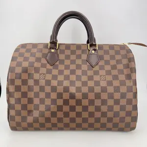 Pre-owned Louis Vuitton leather Crossbody Bags Damier Speedy 35 Handbag