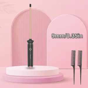 Mini Ultra-Fine Curler 0.35/0.51 Inch, Easy Operation, Ceramic Hair Curling Tool, Unisex, Ideal Mother's Day Gift