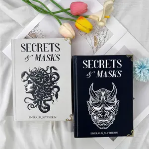 Secrets & Masks Hardcover Fanfic Book Set By Emerald_Slytherin, Dramione Dark Romance Book, Harry Potter Fanfic