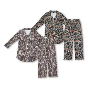 Adult women camo pajamas outfit Sleep Wear Girl PJs Loungewear