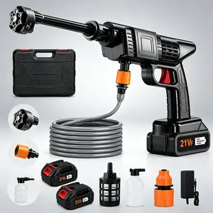 Portable Car Wash High Pressure Washer Gun | Cordless Pressure Washer Battery Powered, Portable Pressure Washer, Portable Power Washer, Battery Powered Pressure Washer for Outdoor Cleaning